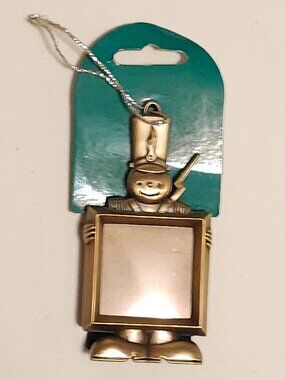 VINTAGE Toy Soldier Christmas Tree Ornament PHOTO FRAME
